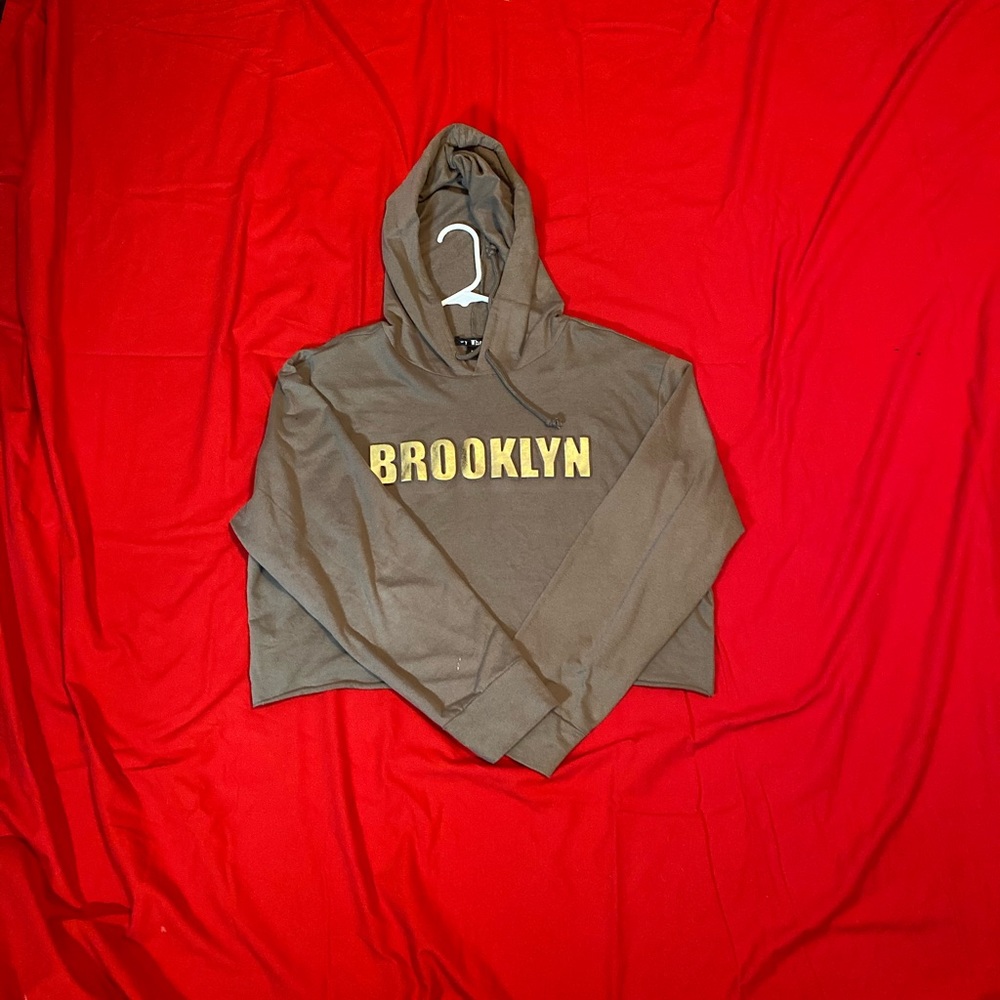 Say what? Olive Green Brooklyn crop top :)